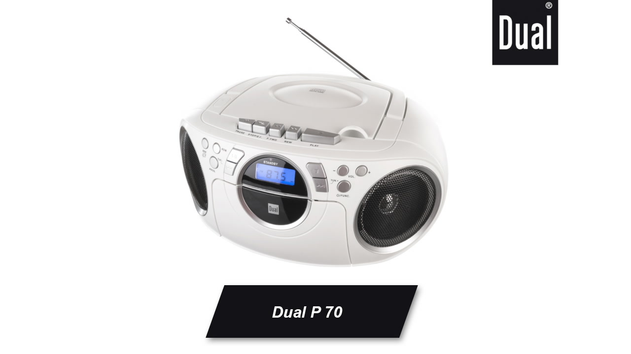 Dual P 70 Kassettenradio Weiß